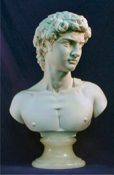 David Bust By Michelangelo Statue Sculpture marble Replica Replica